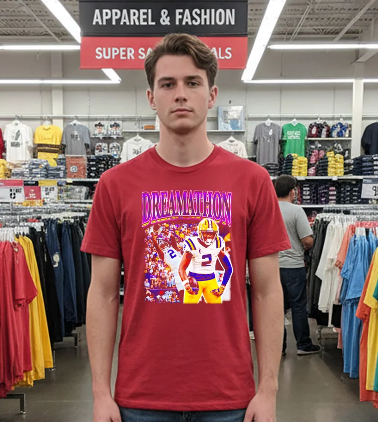 Lsu Tigers Kyren Lacy Dreamathon Bayou Dreams - red-t-shirt Lsu Tigers Kyren Lacy Dreamathon Bayou Dreams Red T Shirt