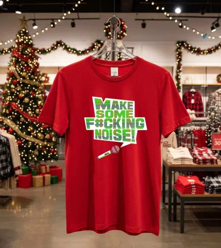 Make Some Fucking Noise   Red T Shirt