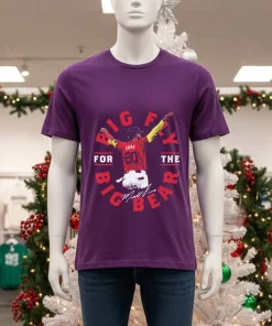 Marcell Ozuna Atlanta Baseball Marcell Ozuna Atlanta Big Fly   Purple T Shirt