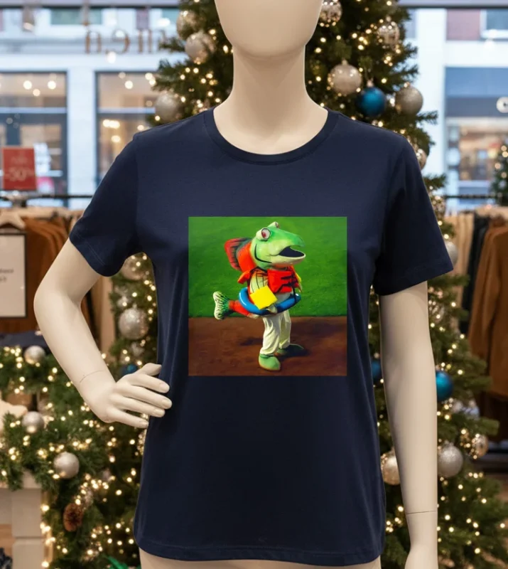 Mariners Humpback Salmon Humpy Salmon   Navy T Shirt