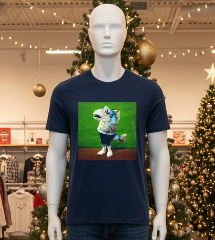 Mariners Silver Coho Salmon Black T Shirt