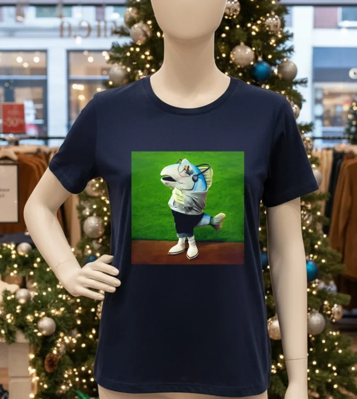 Mariners Silver Coho Salmon Navy T Shirt