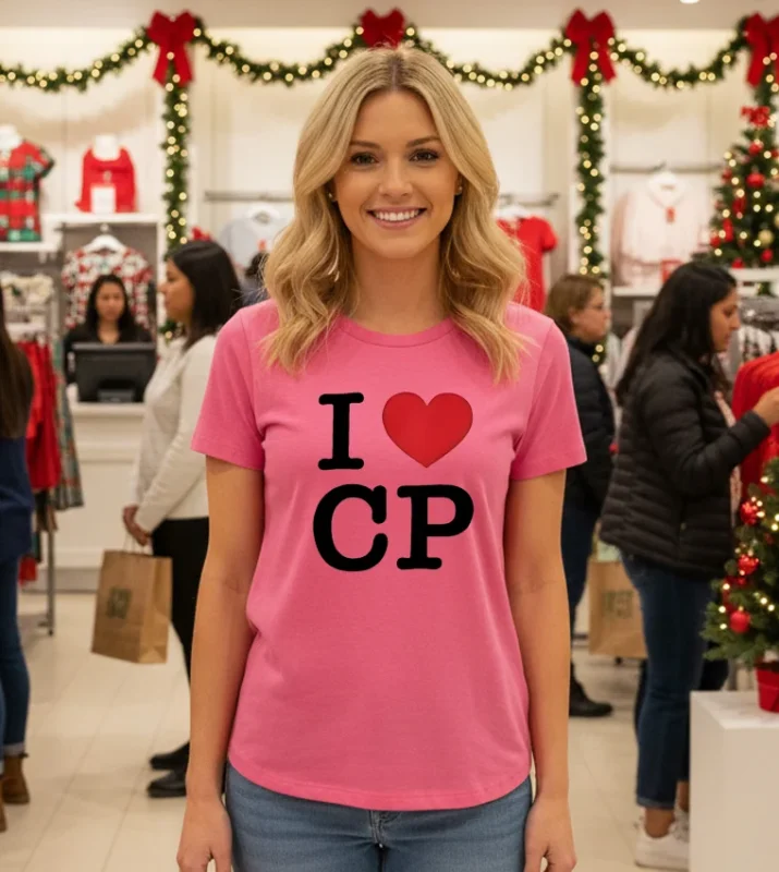 Matt Campbell I Love Cp T   Pink T Shirt