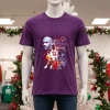 Michael Jordan #23 The Goat Graphic Signature   Purple T Shirt