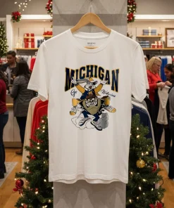 Michigan Go Wolverines Looney Tunes Bugs Bunny and Tasmanian Devil American style t-shirt