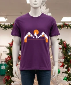 Mile High Flag Horse   Purple T Shirt