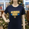 Milwaukee Brewers Fanatics Close Victory 2025   Navy T Shirt