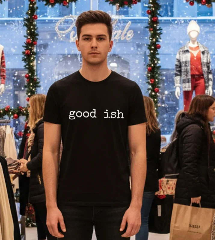 Minimalist Good Ish T   Black T Shirt
