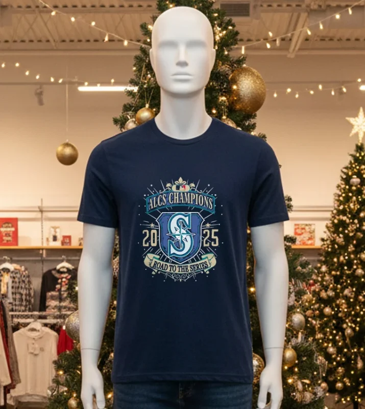 Mlb Seattle Mariners Alcs Champions Road To The Series   Black T Shirt