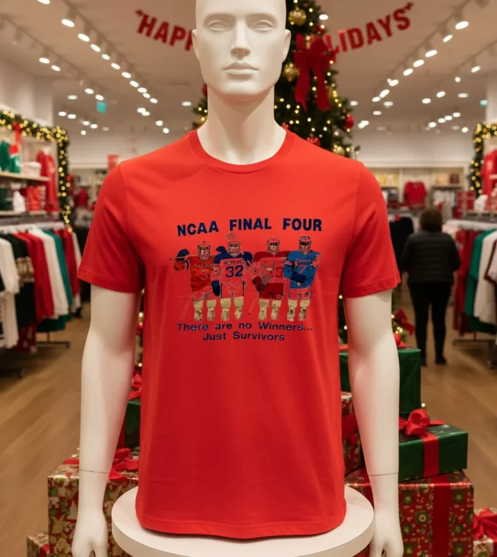 Ncaa Final Four There Are No Winners Just Survivors Vintage Red T Shirt