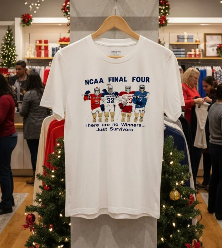 Ncaa Final Four There Are No Winners Just Survivors Vintage White T Shirt