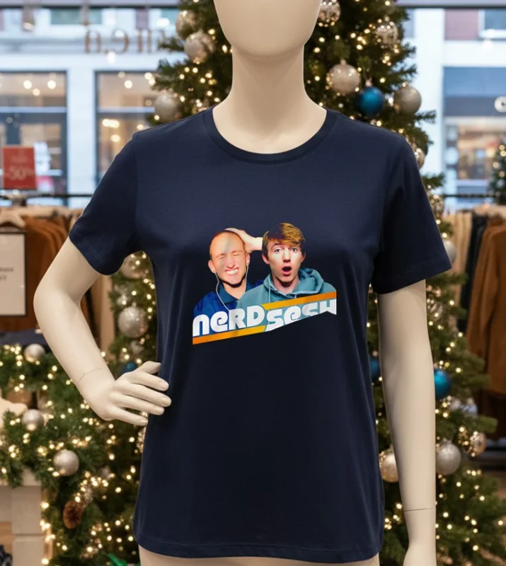 Nerd Sesh Concer The Volume Navy T Shirt