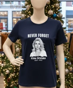 Never Forget Iryna Zarutska 2002 2025   Navy T Shirt