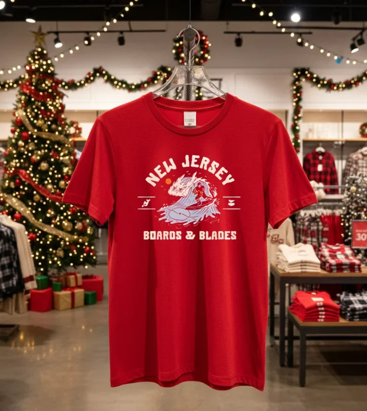 New Jersey Devils Boards & Blades Jetty Special Red T Shirt