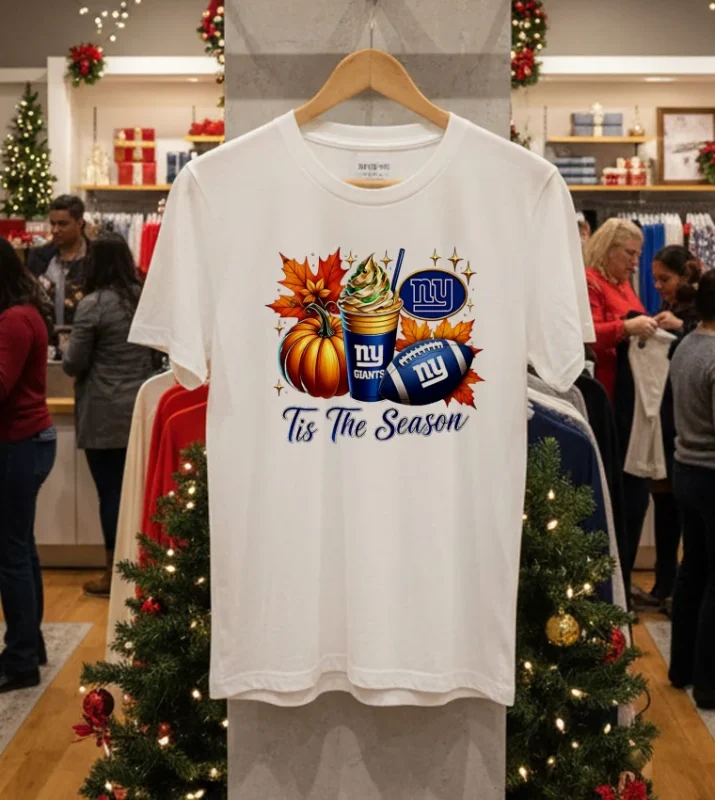 New York Giants Tis The Season Halloween White T Shirt