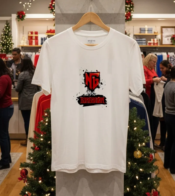 Nexgen X Barbarian Logo White T Shirt