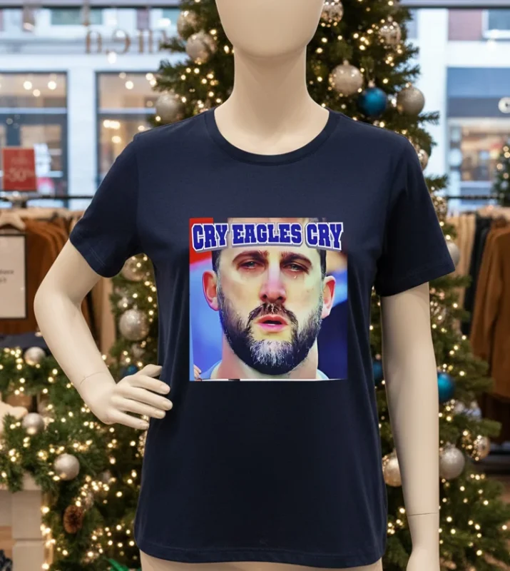 Nick Sirianni Cry Eagles Cry Philadelphia Eagles T   Navy T Shirt