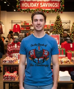 Ohio State Buckeyes On The Bank Of The Olentangy Chris Spielman Blue T Shirt