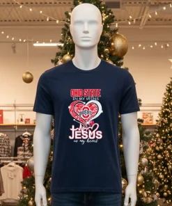Ohio State In My Veins Jesus In My Heart American style t-shirt