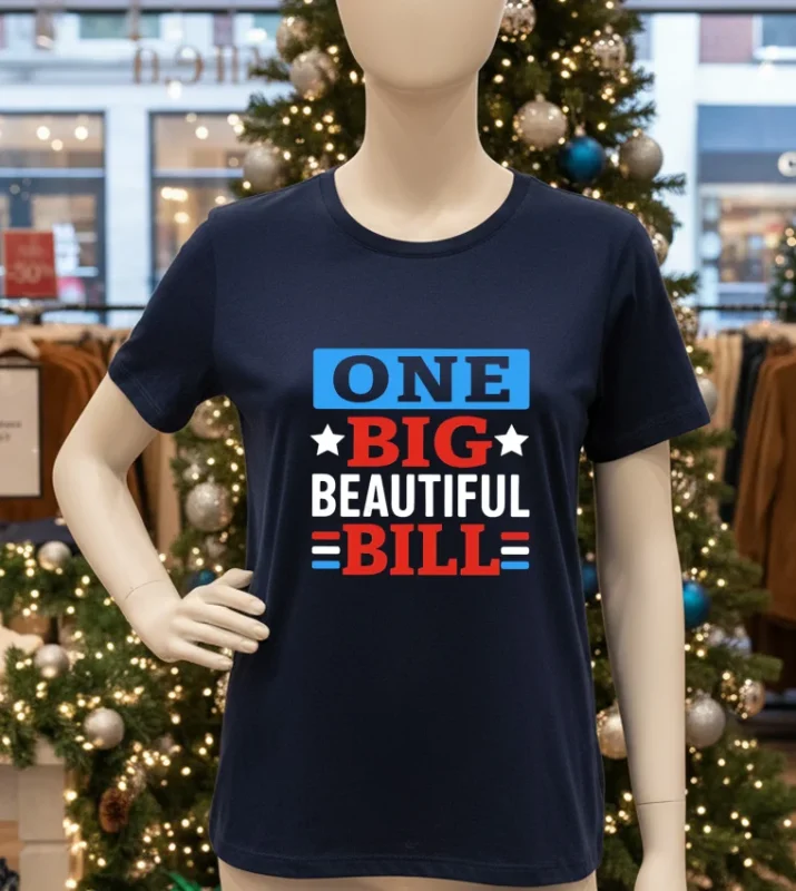 One Big Beautiful Bill Navy T Shirt