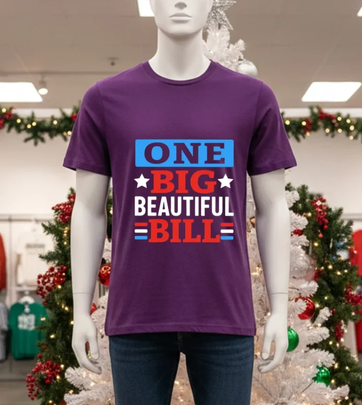 One Big Beautiful Bill   Purple T Shirt