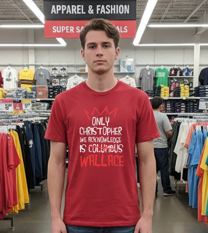 Only Christopher We Acknowledge Is Wallace Red T Shirt