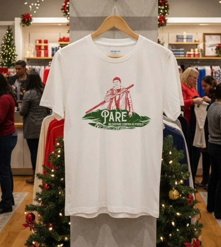 Pare No Dispare Contra Su Pueblo Gaza Strip White T Shirt