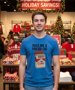 Pass Me A Fridge Cig Diet Coke Blue T Shirt