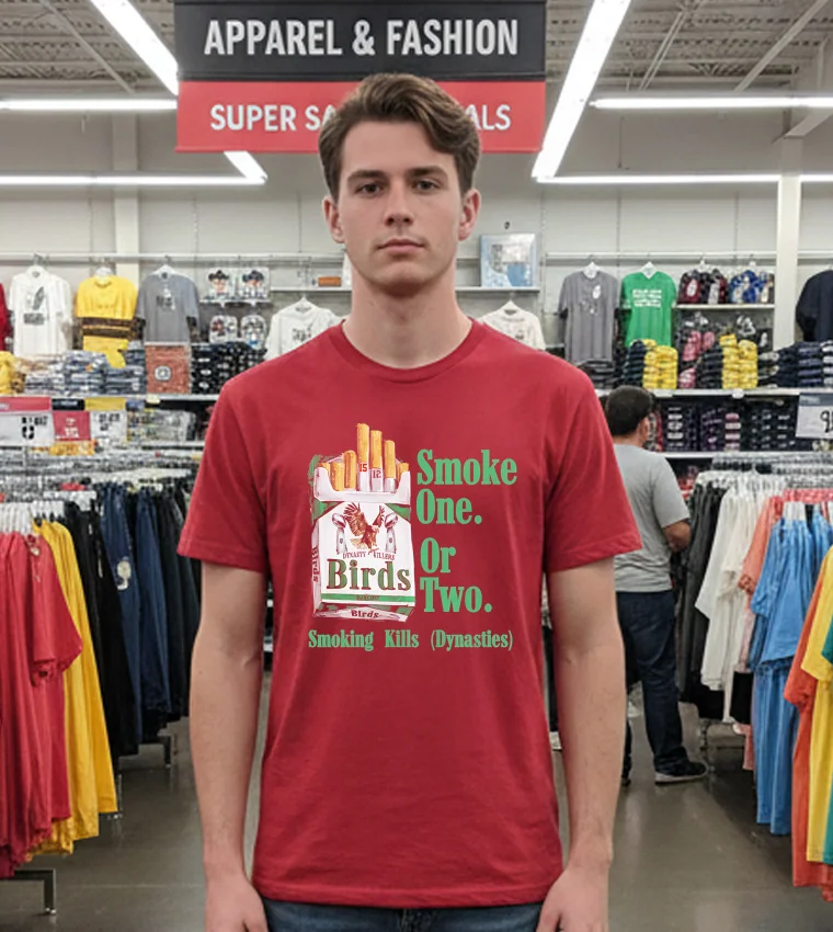 Philadelphia Eagles Champions Smoking Kills Smoke One Or Two T - red-t-shirt Philadelphia Eagles Champions Smoking Kills Smoke One Or Two T Red T Shirt