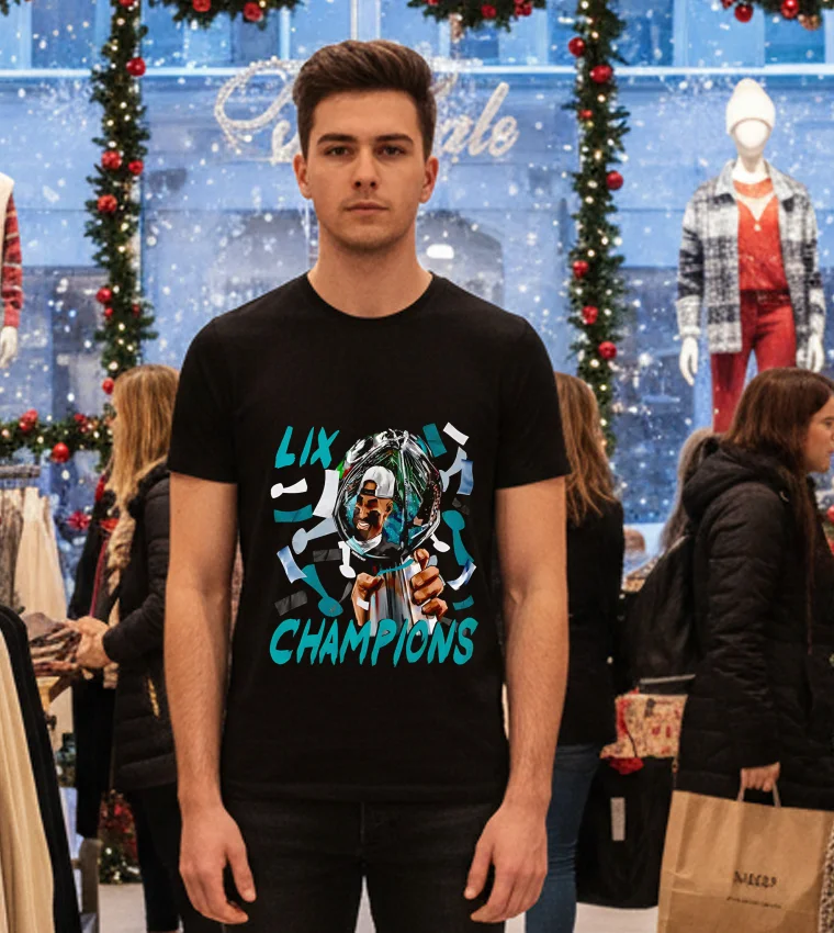 Philadelphia Eagles Cup Lix Confetti Reflection Jalen Hunt T - black-t-shirt Philadelphia Eagles Cup Lix Confetti Reflection Jalen Hunt T Black T Shirt