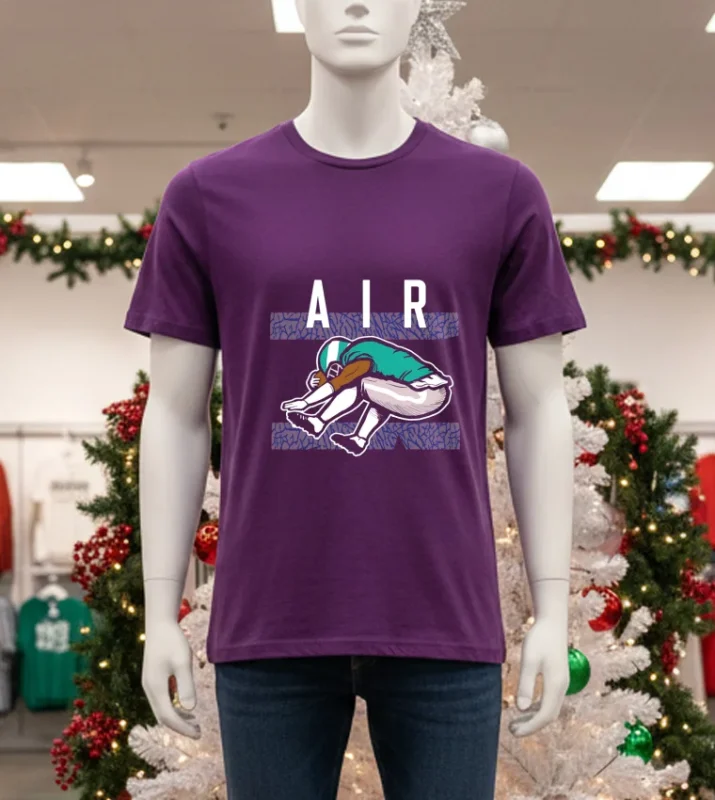 Philadelphia Eagles Phly Air   Purple T Shirt
