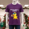 Pickle Ball Chick Player   Purple T Shirt