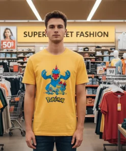 Pokemon Totodile Croconaw Feraligatr American style t-shirt