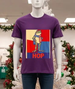 Portland Frog Hop poster T shirt