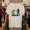 Portland Frog Protest Resist   White T Shirt