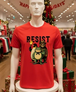 Resist Penguin Frog Bear Sublimation shirt