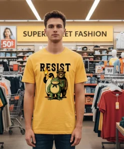 Resist Penguin Frog Bear Sublimation shirt