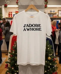 Russell Tovey Wearing Jadore A Whore Style White T Shirt