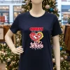 San Francisco 49Ers In My Veins Jesus In My Heart   Navy T Shirt