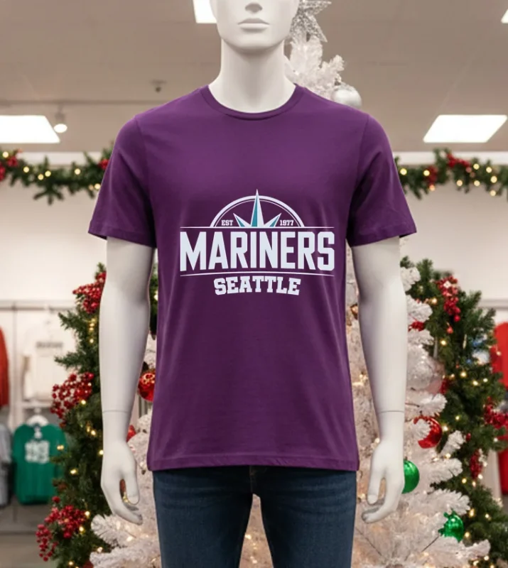 Seattle Mariners Est 1977 Purple T Shirt