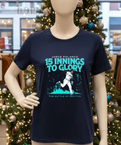Seattle Mariners Jorge Polanco 15 Innings to Glory American style t-shirt