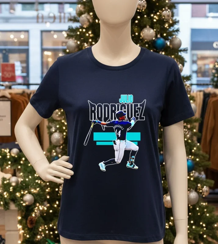Seattle Mariners Julio Rodriguez Player Navy T Shirt