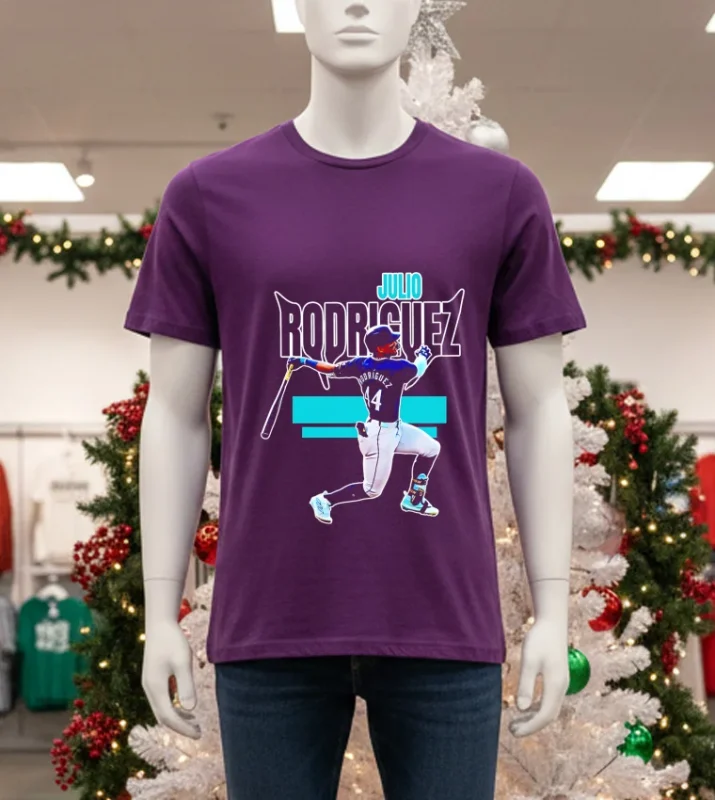 Seattle Mariners Julio Rodriguez Player   Purple T Shirt