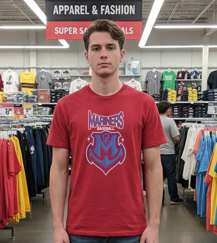 Seattle Mariners Mariners Baseball Logo Style - red-t-shirt Seattle Mariners Mariners Baseball Logo Style Red T Shirt