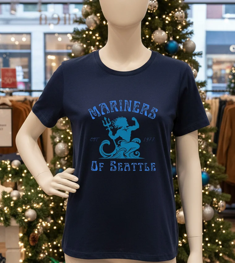 Seattle Mariners Of Seattle Est 1977 - navy-t-shirt Seattle Mariners Of Seattle Est 1977 Navy T Shirt