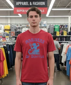 Seattle Mariners Of Seattle Est 1977   Red T Shirt