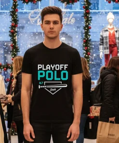 Seattle Mariners Playoff Polo Polo #7   Black T Shirt