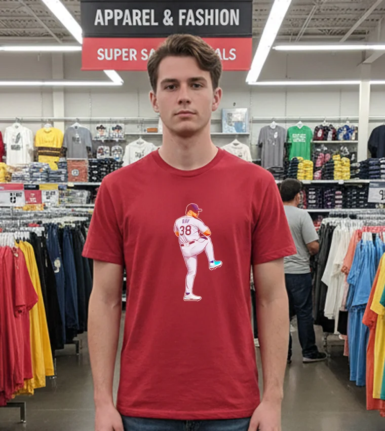 Seattle Mariners Robbie Ray #38 Baseball Lighting - red-t-shirt Seattle Mariners Robbie Ray #38 Baseball Lighting Red T Shirt