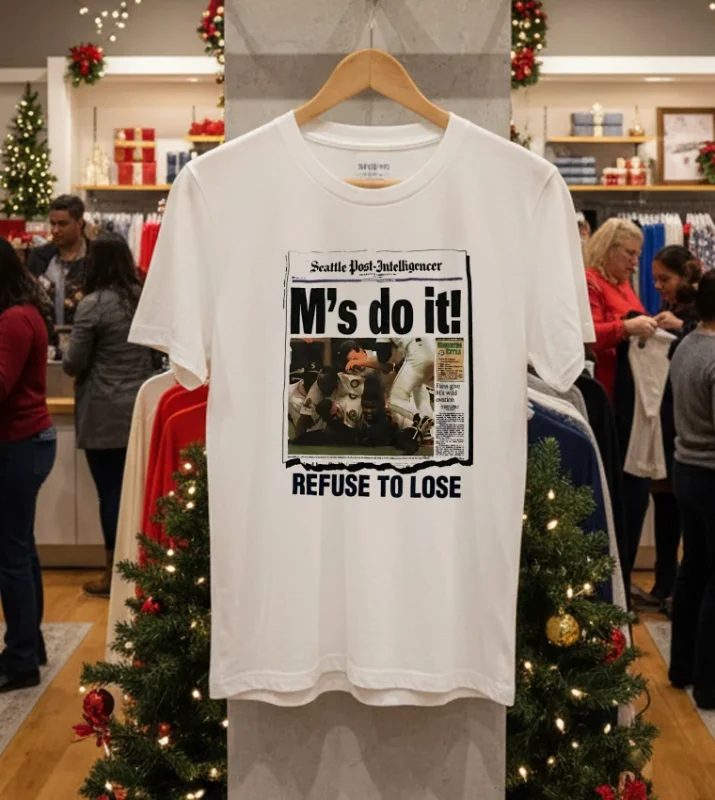 Seattle Post Intelligencer M S Do It Refuse To Lose White T Shirt
