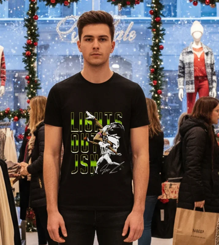 Seattle Seahawks Jaxon Smith Njigba Lights Out Jsn Black T Shirt